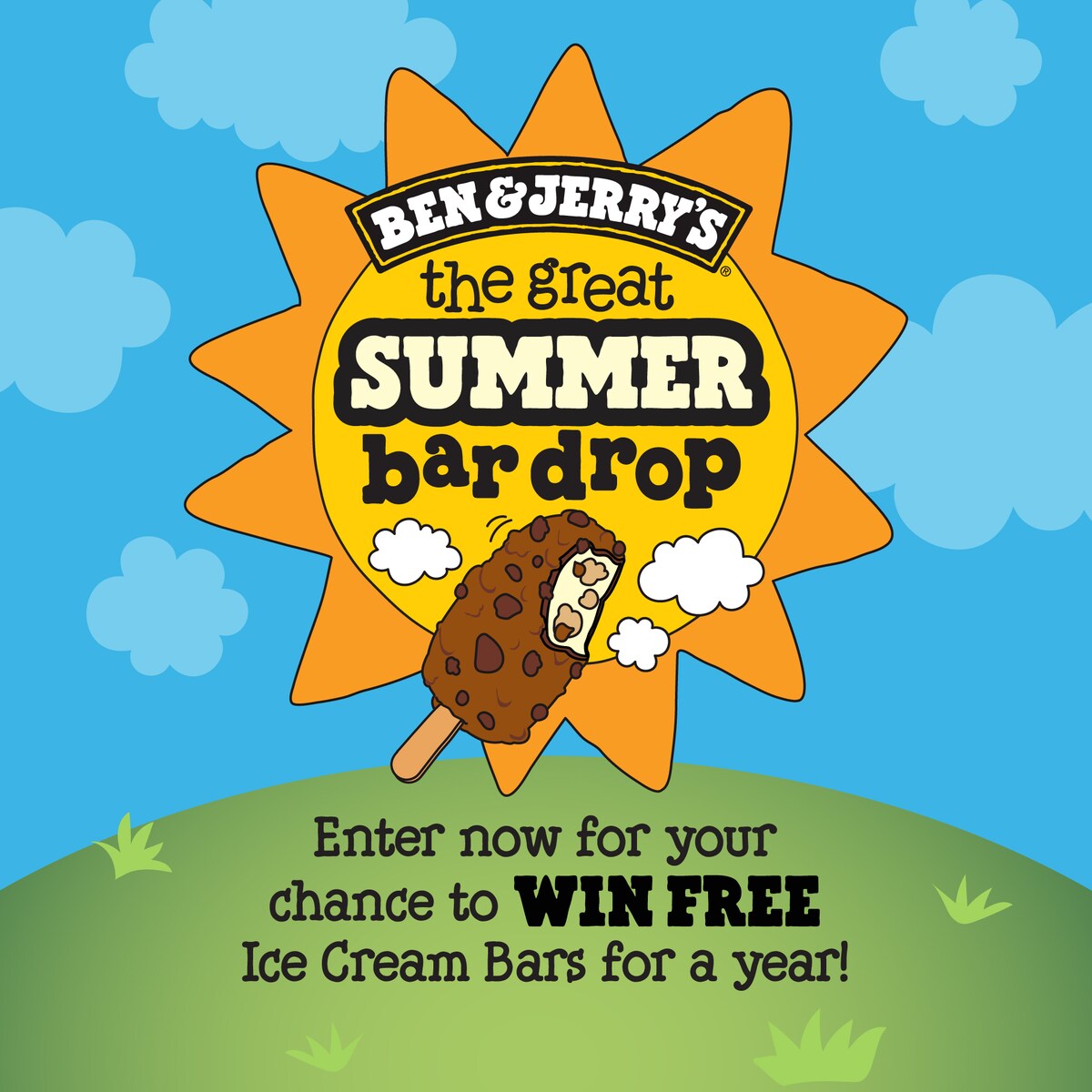 Enter For Your Chance to Win A Year's Supply Of Ben & Jerry's Ice Cream Bars!