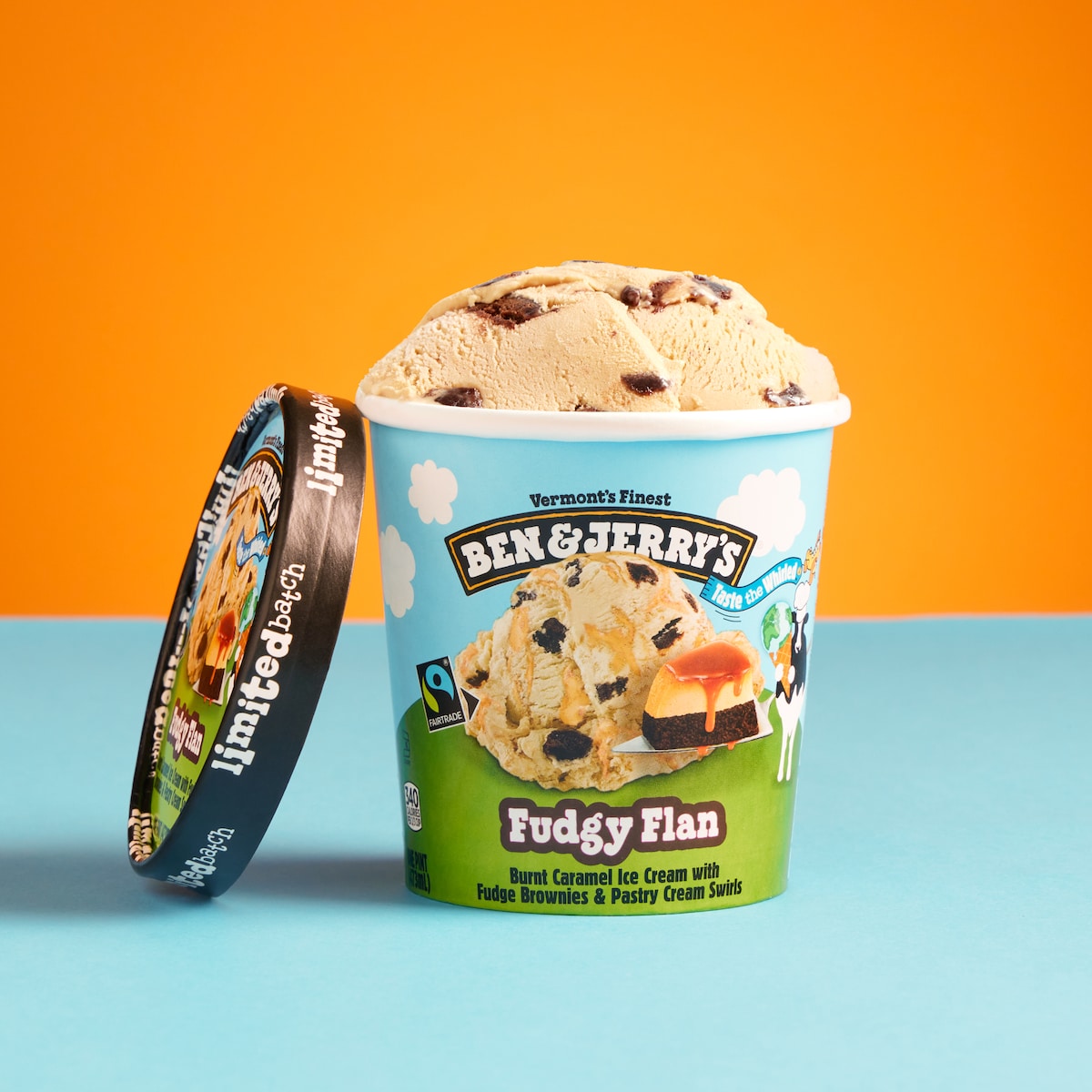 Fudgy Flan Ice Cream - Pint 2 / 4