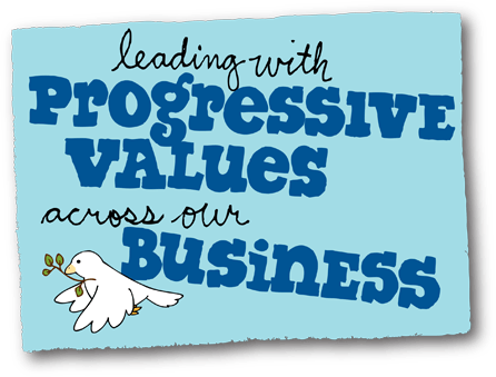 Progressive Values signage