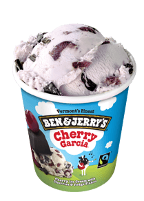 A Pint of Ben & Jerry's Cherry Garcia Ice Cream