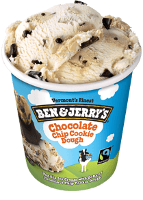 A Pint of Ben & Jerry's Cookie Dough Ice Cream