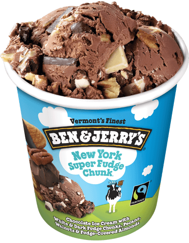 A Pint of New York Super Fudge Chunk Ice Cream