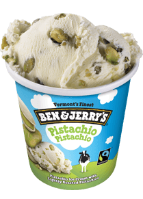 A Pint of Ben & Jerry's Pistachio Pistachio Ice Cream