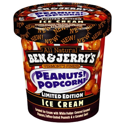 A Pint of Ben & Jerry's Peanuts! Popcorn!