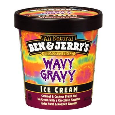 A Pint of Ben & Jerry's Wavy Gravy