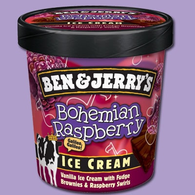 a Pint of Ben & Jerry's Bohemian Raspberry