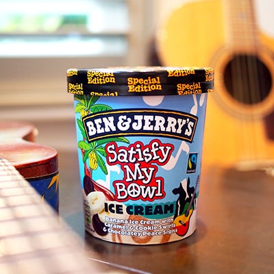 a Pint of Ben & Jerry's Satisfy My Bowl