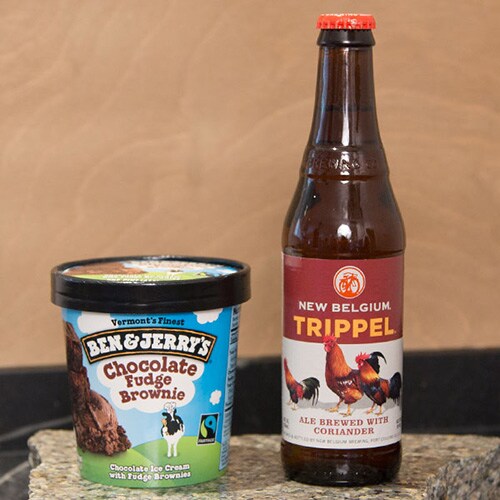 Trippel Belgian-Style Ale & Chocolate Fudge Brownie