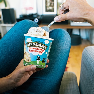 One pint of Ben & Jerry's, one spoon