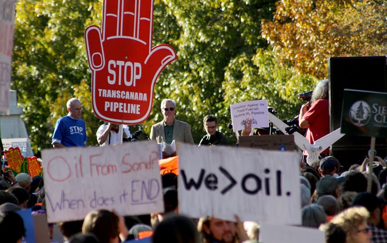 Keystone XL Pipeline Protest at White House - Ben & Jerry's