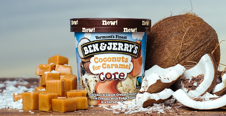 Ben & Jerry's Coconuts for Caramel Core
