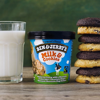 Ben & Jerry's Milk and Cookies ice cream