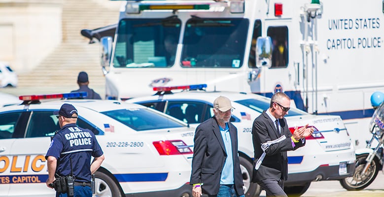 Ben & Jerry being arrested