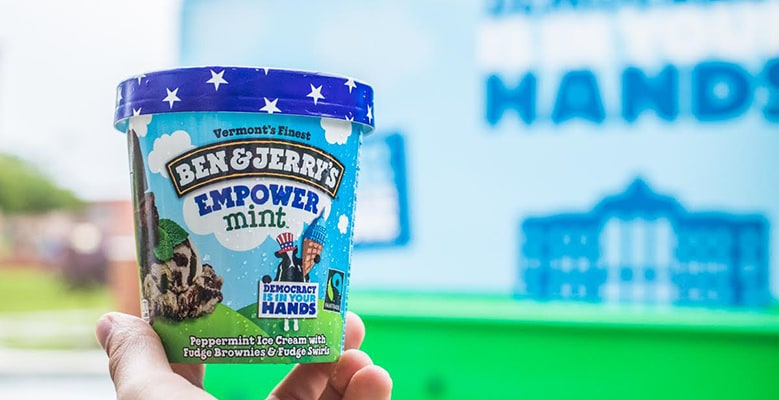 Ben & Jerry's Empower Mint ice cream