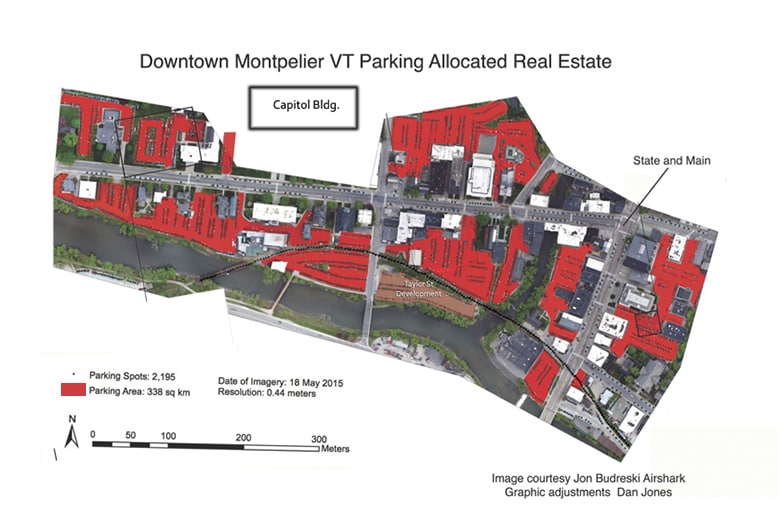 65% of downtown Montpelier, VT is parking
