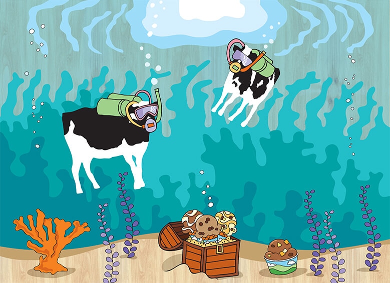 Woody and friend scuba diving