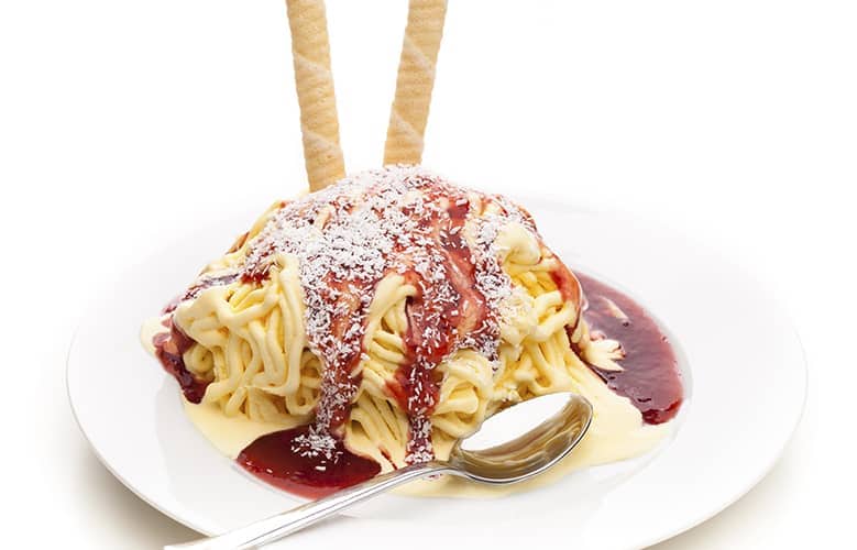 plate of Spaghettieis