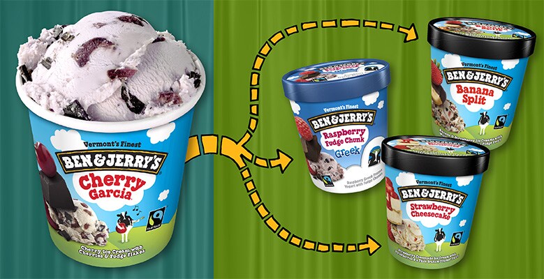 Pints of Ben & Jerry's Ice Cream