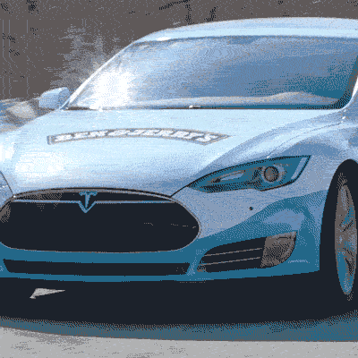 Ben & Jerry's Tesla car