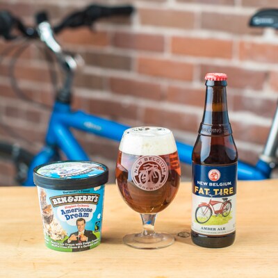 Ben & Jerry's and New Belgium Brewing beer and ice cream pairing