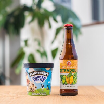 Ben & Jerry's and New Belgium Brewing beer and ice cream pairing