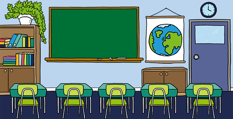 empty school classroom