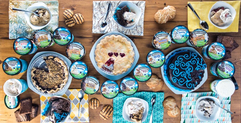 Pies, cookies, & Ben & Jerrys Ice cream