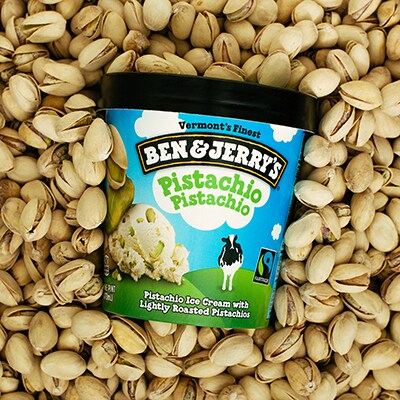 A pint of Ben & Jerry's Pistachio Pistachio