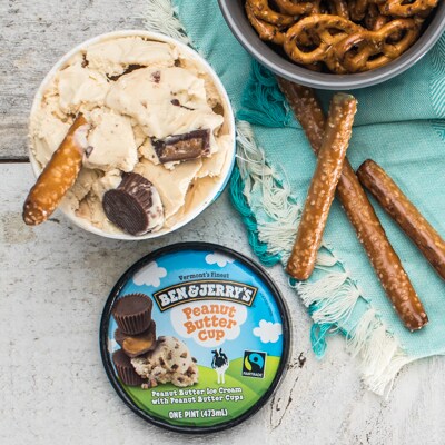 Pretzel Sticks and Ice Cream