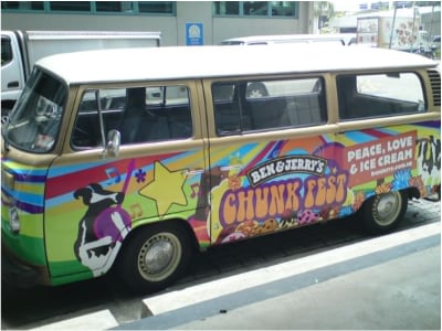 Woodstock For the Ice Cream Crowd VW Van