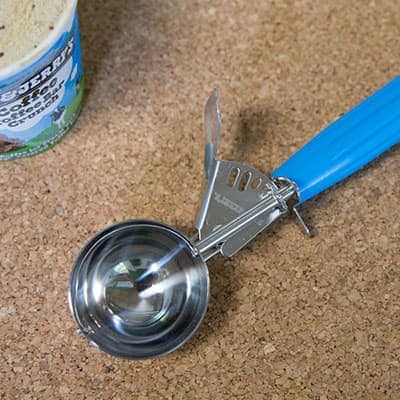 An ice cream scooper