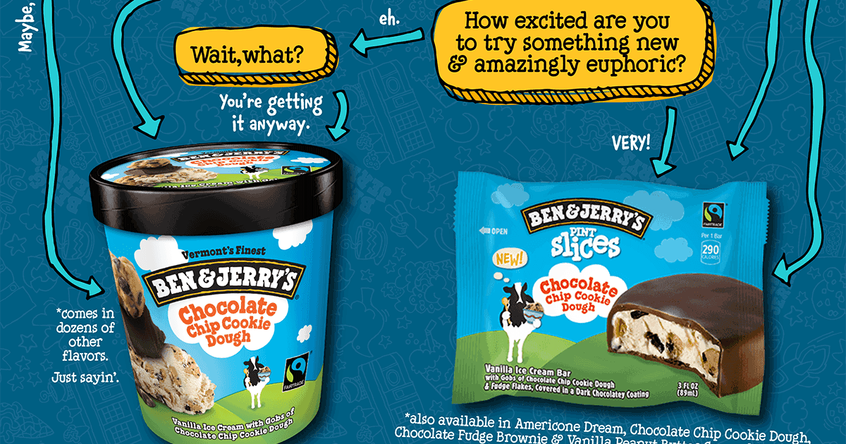 Ben and sale jerry's pint slices