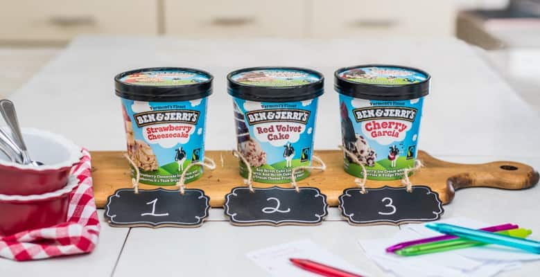 3 Pints of Ben & Jerry's Flavors for testing