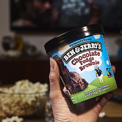 A pint of Chocolate Fudge Brownie