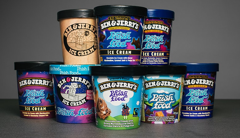Ben & Jerry's Phish Food ice cream pints