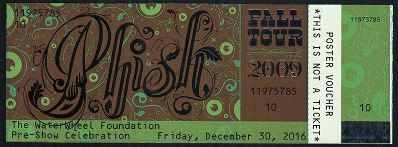 Phish concert ticket