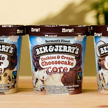 Pints of Ben & Jerry's Core Pints