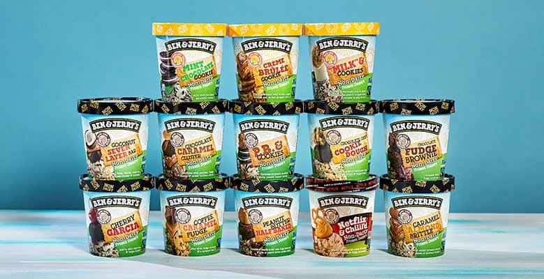 Ben & Jerry's Non-Dairy lineup