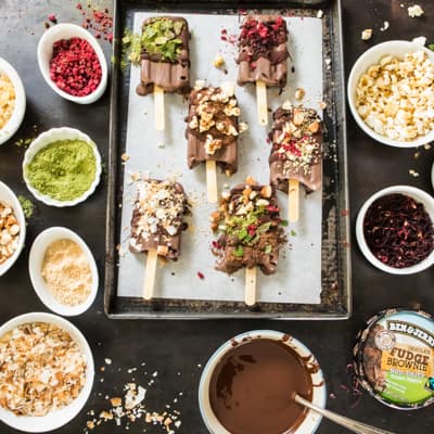 Vegan Fancy Fudge Pops