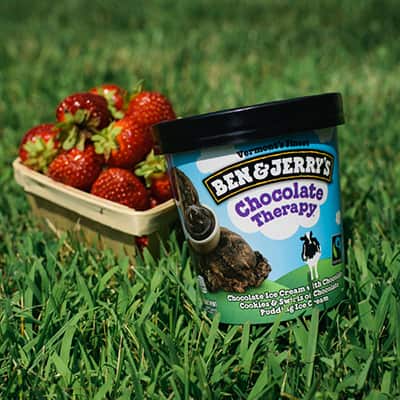 A pint of Ben & Jerry's Chocolate Therapy