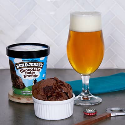 Saison With Chocolate Fudge Brownie