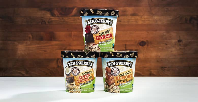 3 pints of Ben & Jerry's Non-Dairy Ice Cream