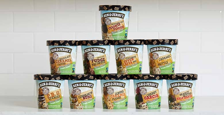 Ben & Jerry's Non-Dairy lineup