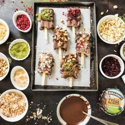 Vegan Fancy Fudge Pops