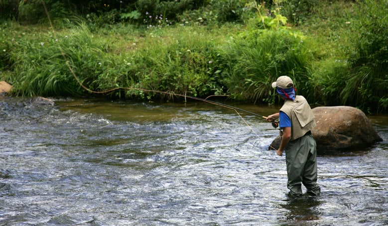 Fishing in Vermont - Ben & Jerry's