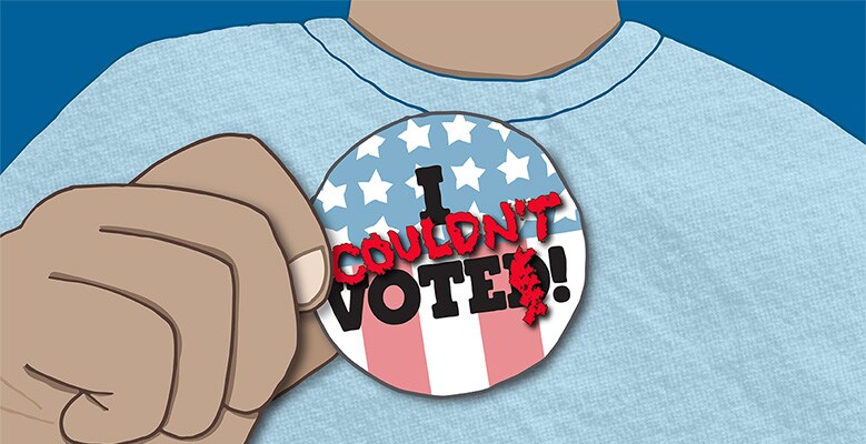 I couldn't vote button.
