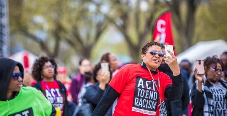 ACT To End Racism rally, April 2018