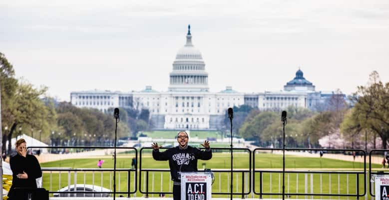 ACT To End Racism rally, April 2018