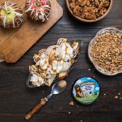 5. Caramel Apple Split Sundae