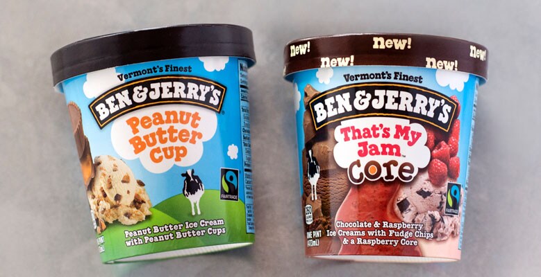 Ben & Jerry's: Peanut Butter Cup + That’s My Jam Core = PB & Jammin’